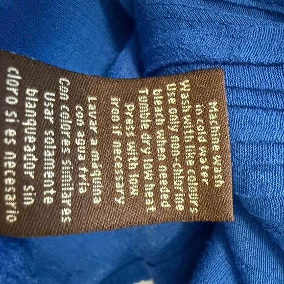 Fever Royal Blue Sleeveless Button Down Top w/Tank Sz XL, Casual, Summer, Travel - Picture 7 of 12